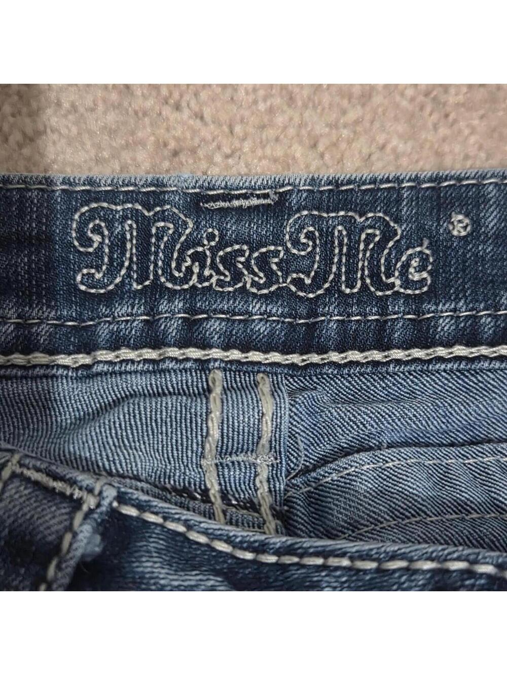 Miss Me Women's Blue and Navy Jeans - Picture 7 of 8